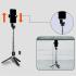 Jmary KT-219 6 Sections Extendable Selfie Stick Tripod Stand with Remote Control - Black